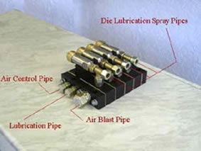 New Die Lubrication Systems for hammers.